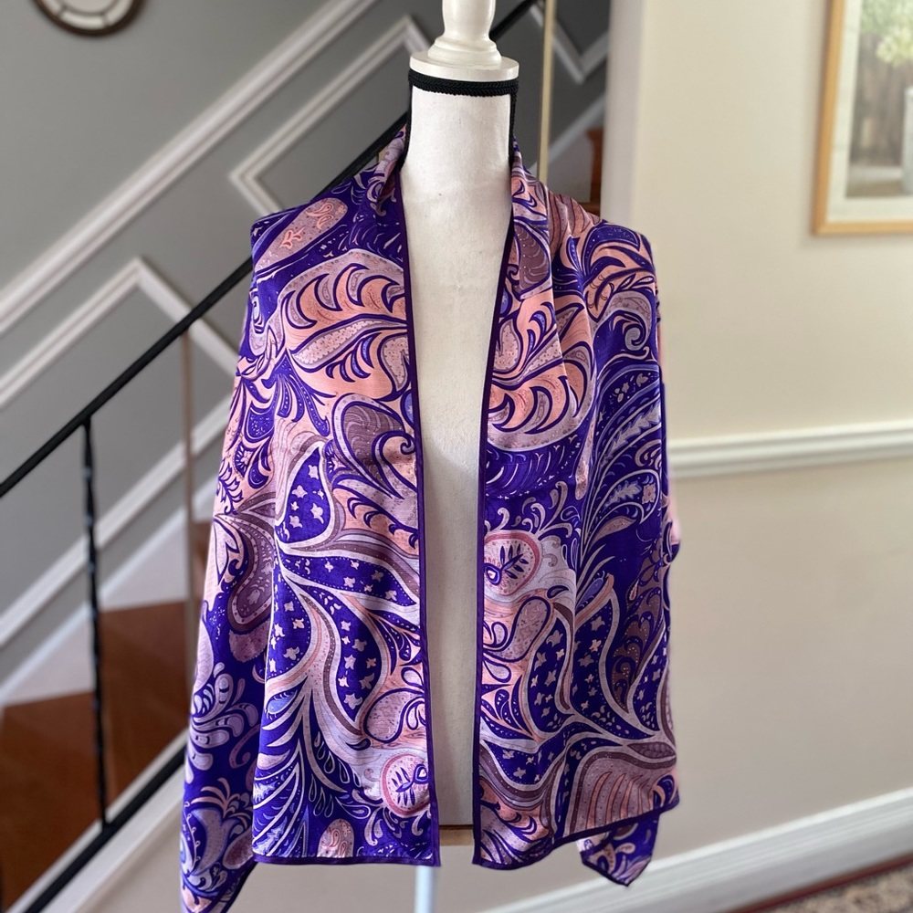 Bernie Of New York 100% Silk Scarf